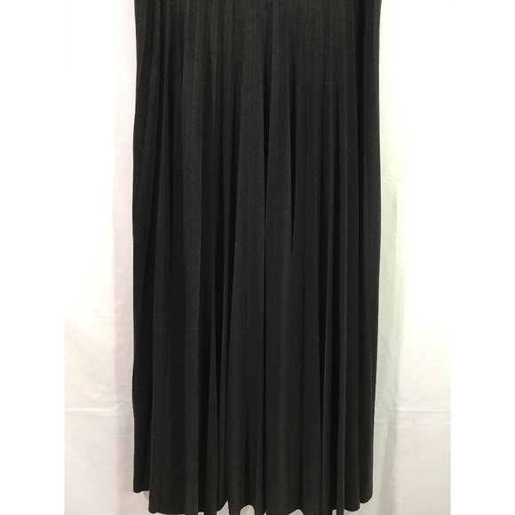 AB Studio LBD Black Sleeveless Midi Dress Evening Holiday - Picture 5 of 10